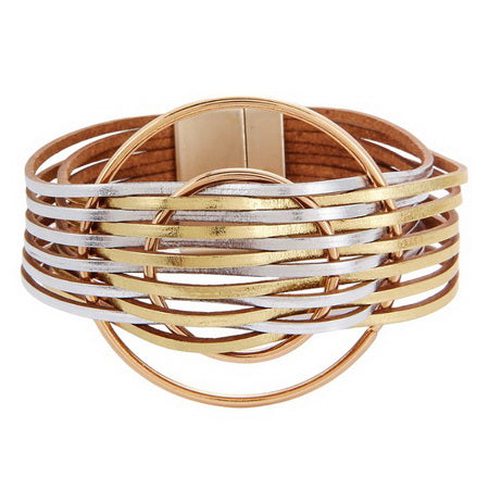 Multi Strand Ring Magnetic Bracelet