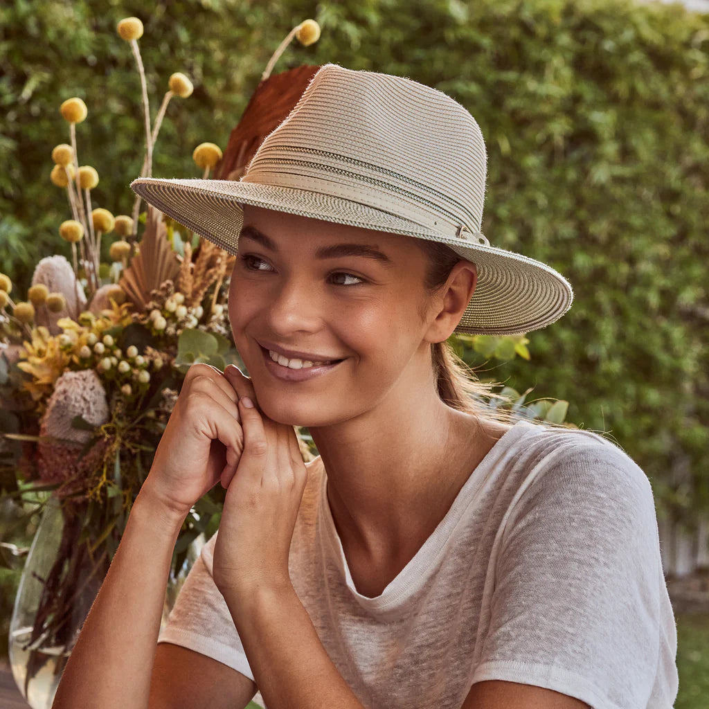 Heritage Town & Country Fedora | Ivory/Sage