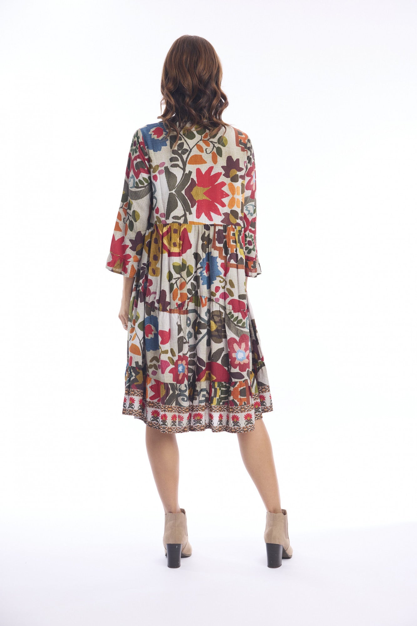 Chateau Eza Dress Button Placket