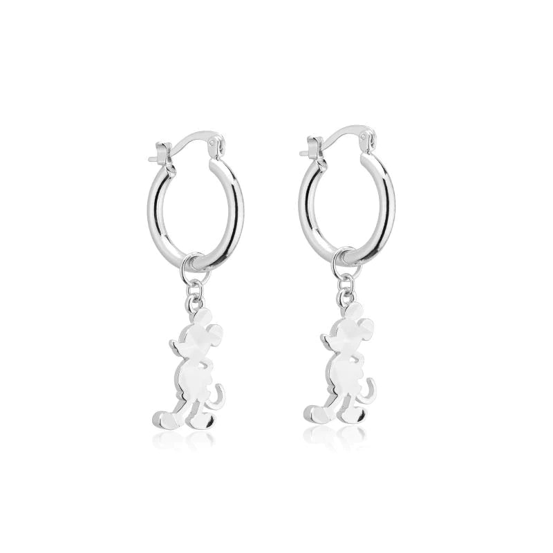 Mickey Mouse Charm Hoop Earrings