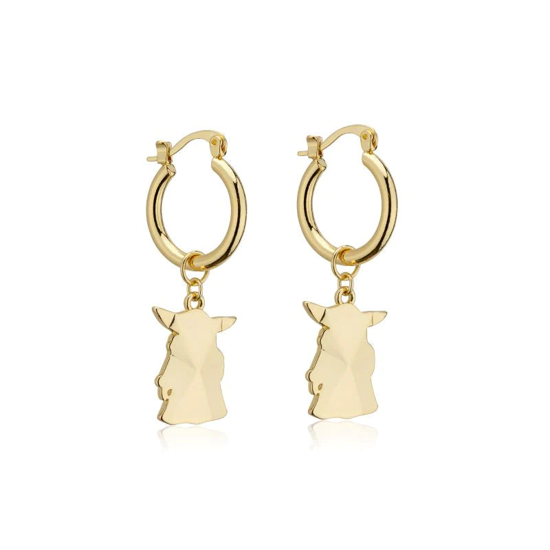 Grogu Charm Hoop Earrings