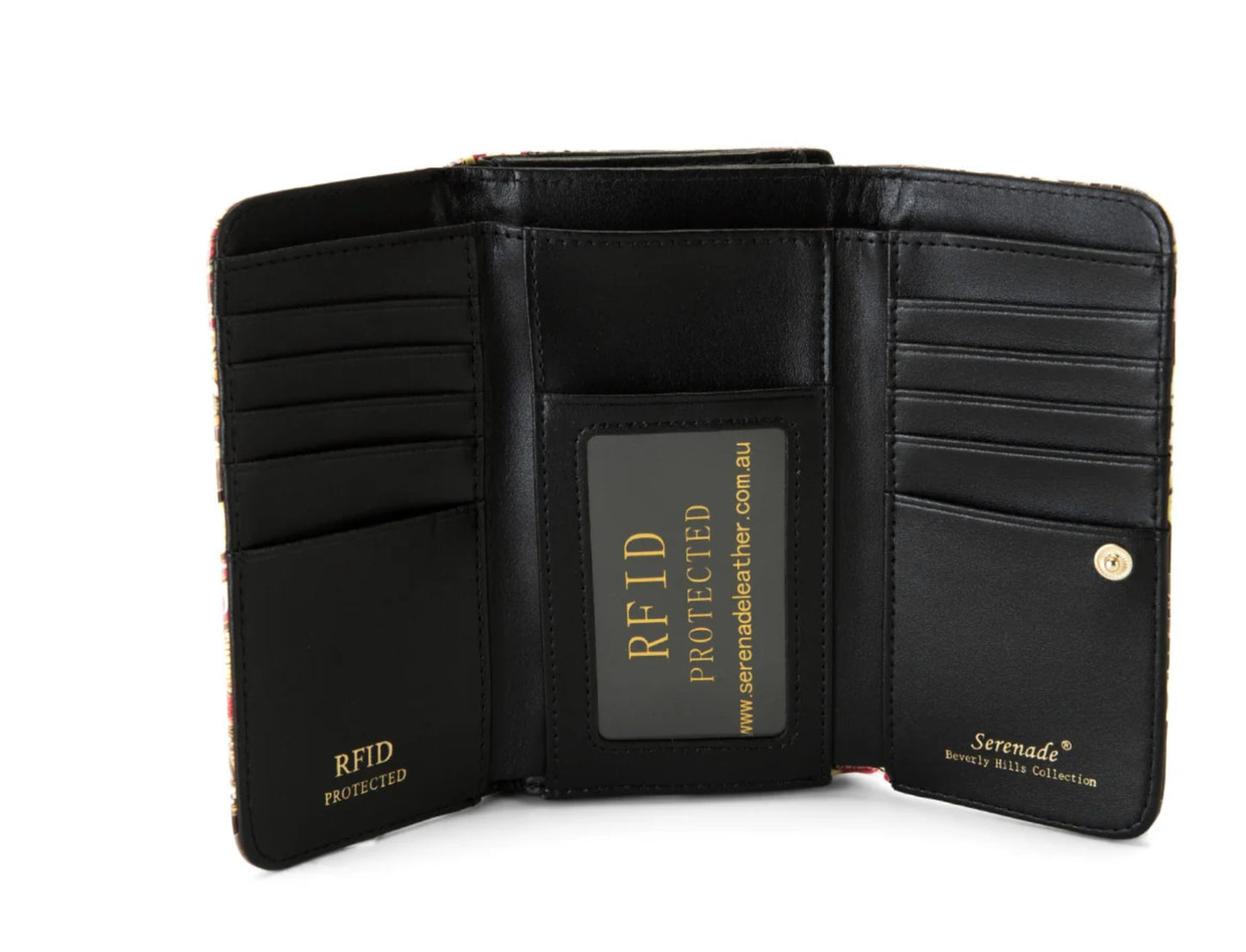 ALLURA MEDIUM PATENT LEATHER RFID WALLET
