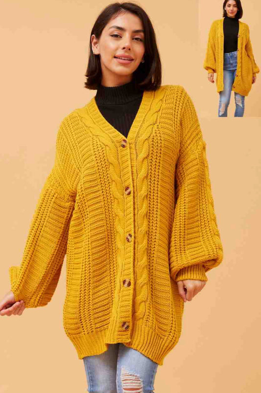 Darla Mustard Knit