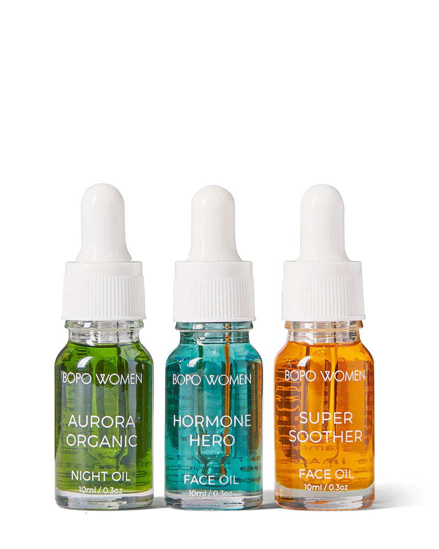 Bopo Women Face Oil- Trio Sampler
