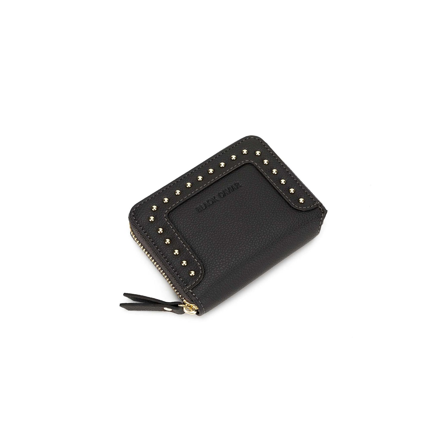 Rebel Grey Studded Wallet