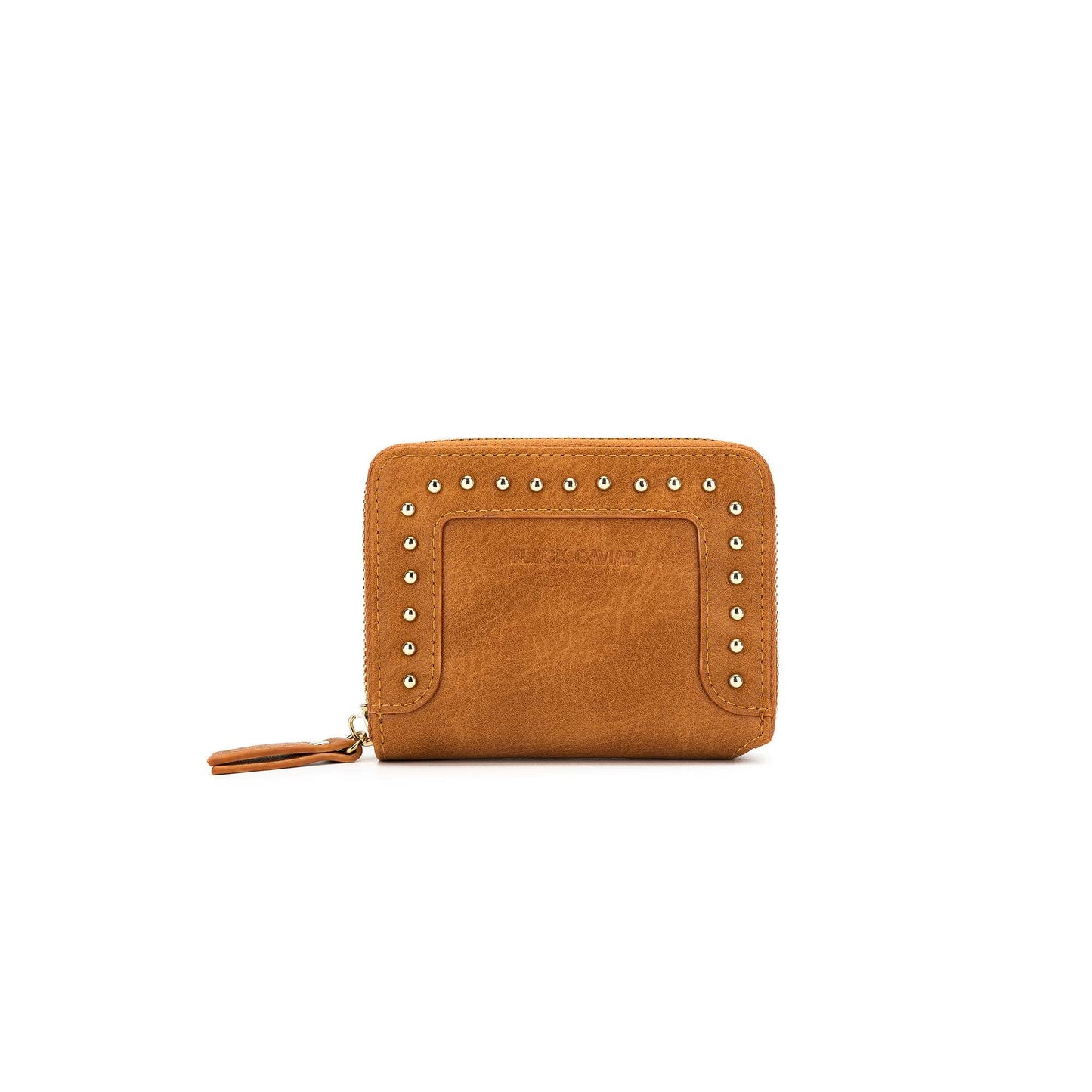 Rebel Tan Studded Wallet