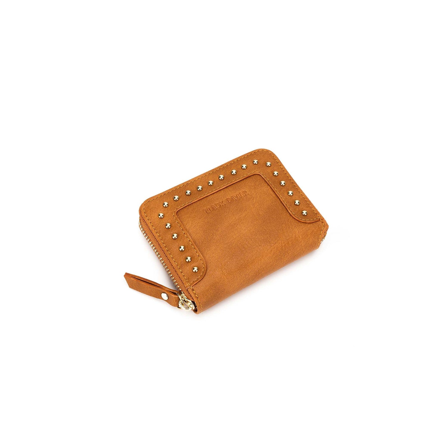 Rebel Tan Studded Wallet