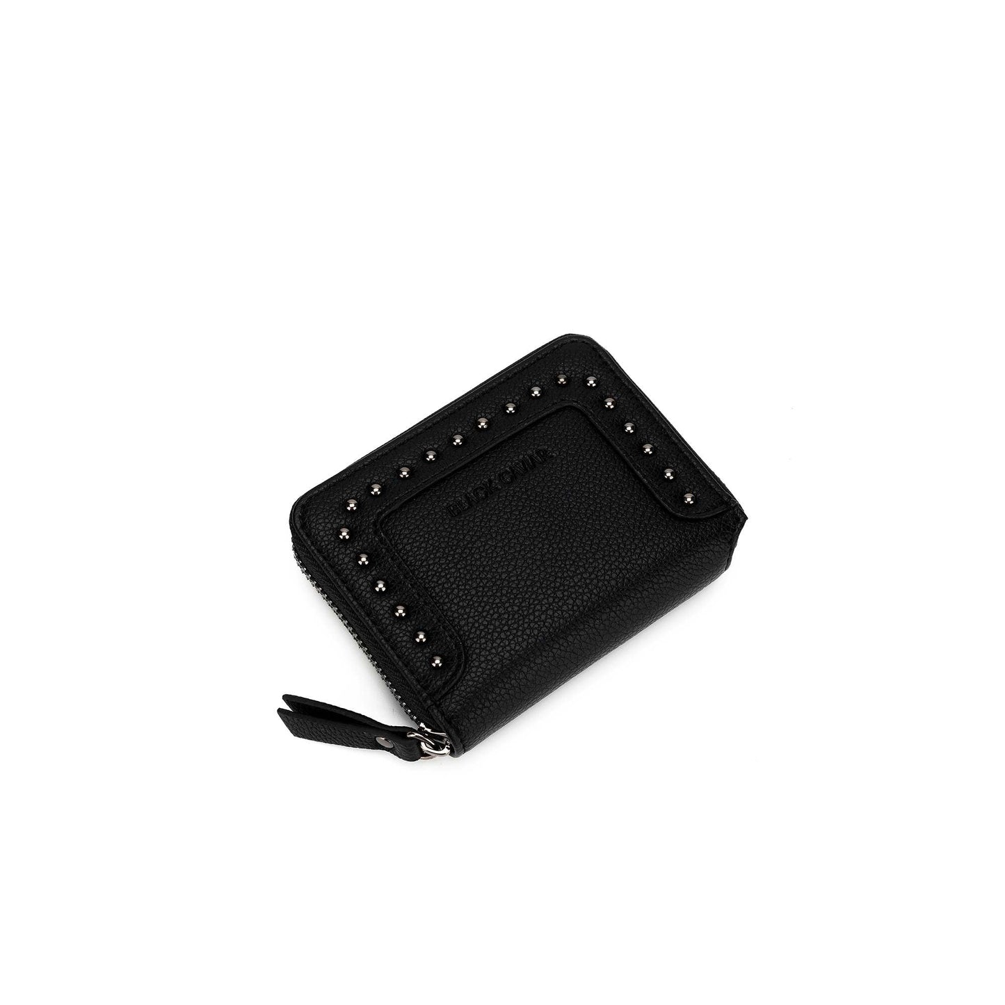 Rebel Black Studded Wallet