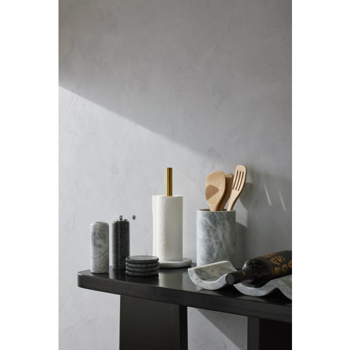 NUVOLO MARBLE SALT & PEPPER MILL 2PCS SET GREY & BLACK