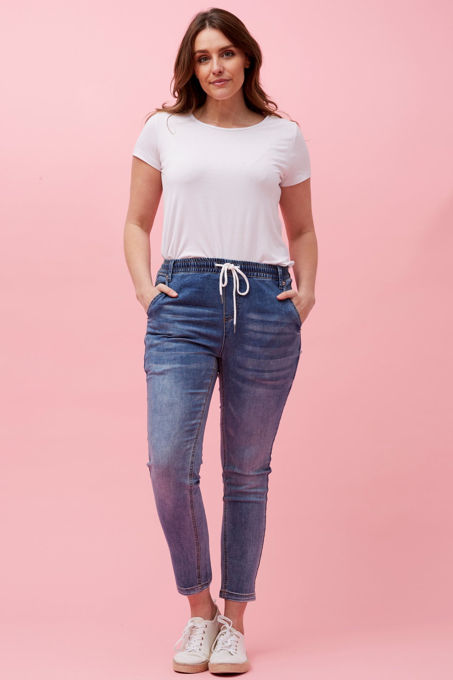 Denim Jogger Pants
