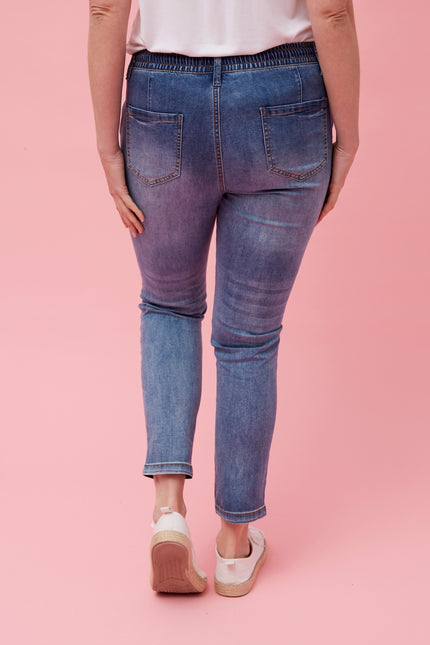 Denim Jogger Pants