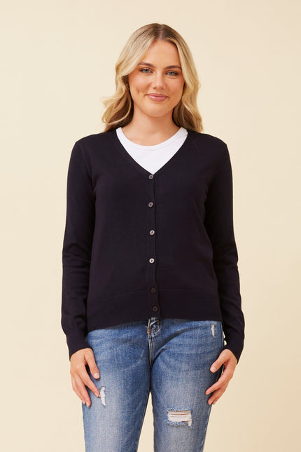 Lillian Knit Cardigan Navy
