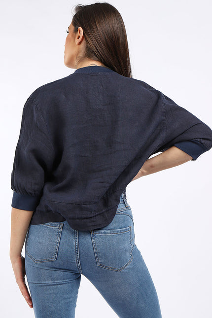 Italian Navy Linen Jacket