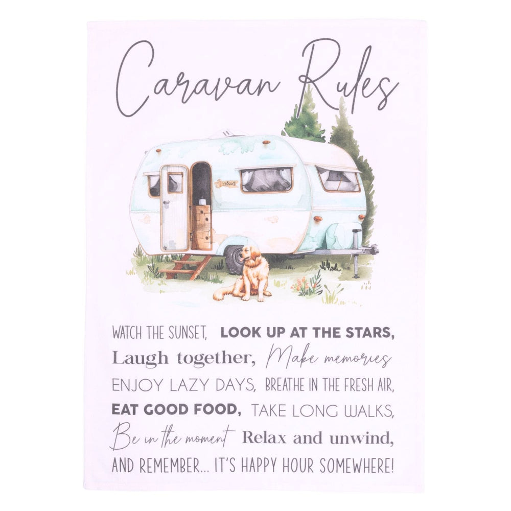 Caravan Tea Towel