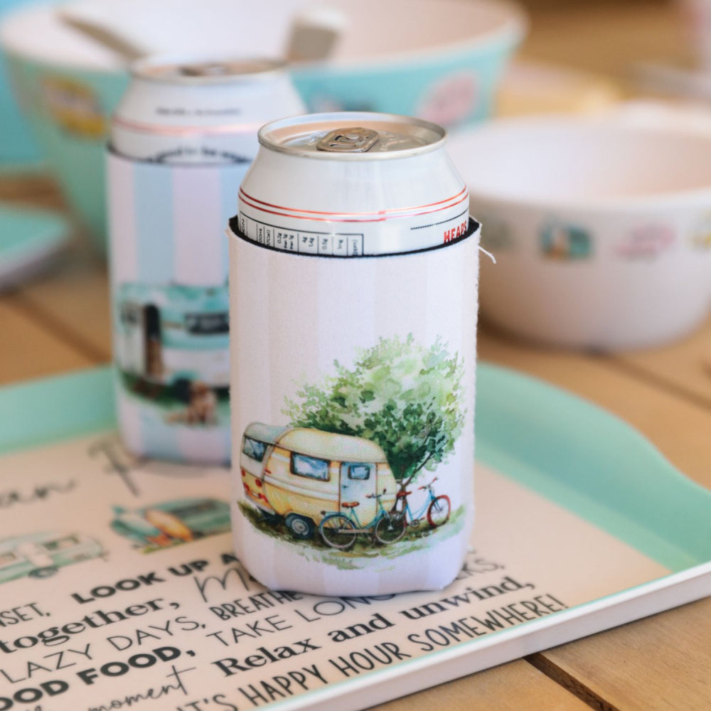 Caravan On The Road Stubby Cooler