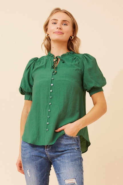 Elizabeth Blouse Emerald