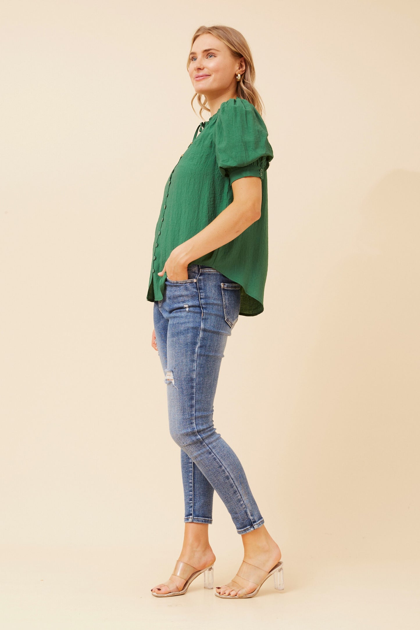 Elizabeth Blouse Emerald