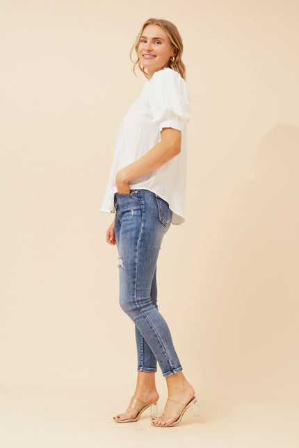 Elizabeth Blouse White