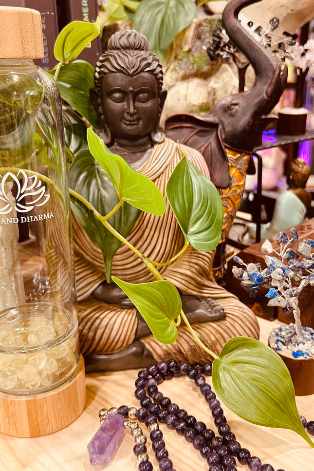 Crystal Chip Water Bottle- Citrine