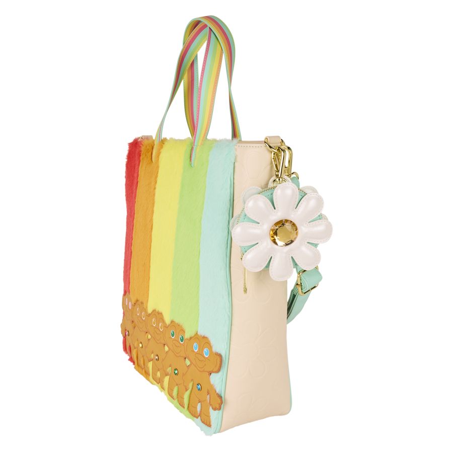 Good Luck Trolls - Trolls with Faux Fur Tote Bag & Detachable Coin Bag