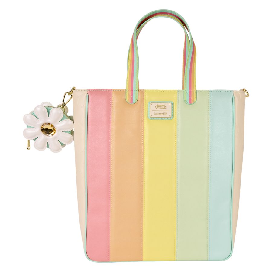Good Luck Trolls - Trolls with Faux Fur Tote Bag & Detachable Coin Bag