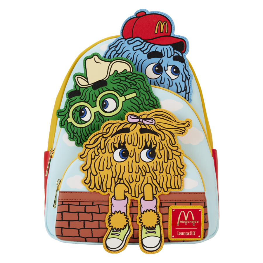 Loungefly- McDonalds - Fry Guys Triple Pocket Mini Backpack