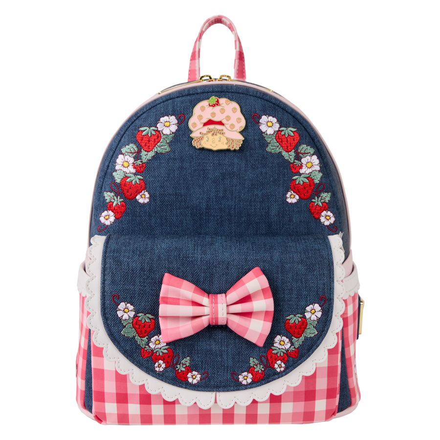 Loungefly |Strawberry Shortcake - Faux Denim Mini Backpack