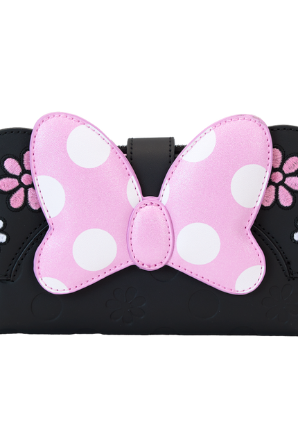 Disney - Minnie Floral Rock the Dots Flap Wallet