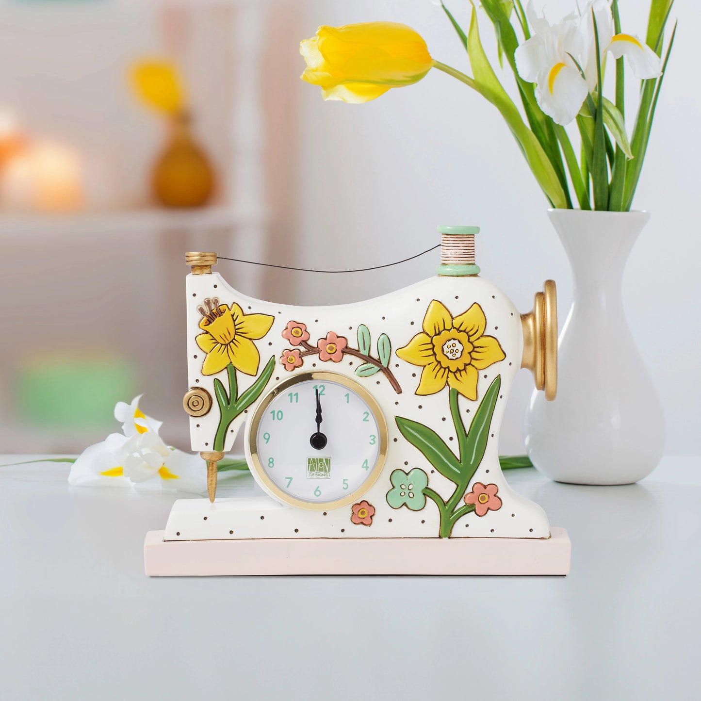 Allen Designs - Sew Happy Desk Clock