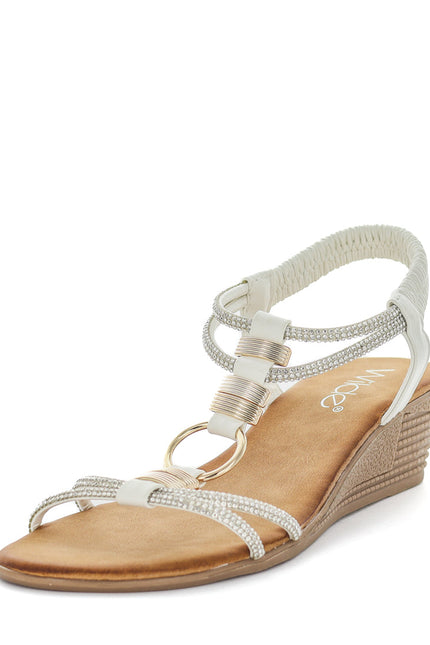Wilde Selda Womens Sandals - White