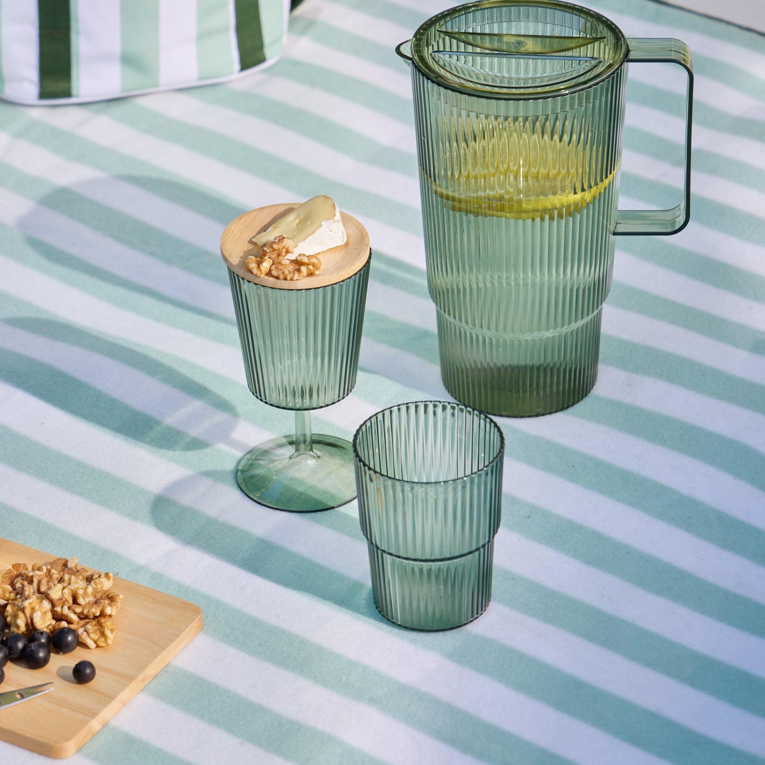 Davis & Waddell Saltara RPET Wine Glasses 300ml 4pcs Set Green