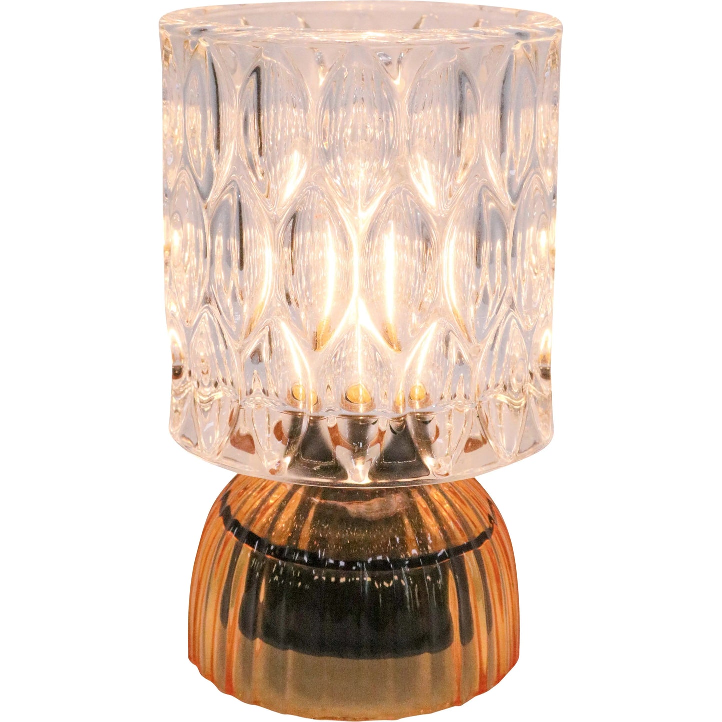 Led Glass Lamp Dark Amber
