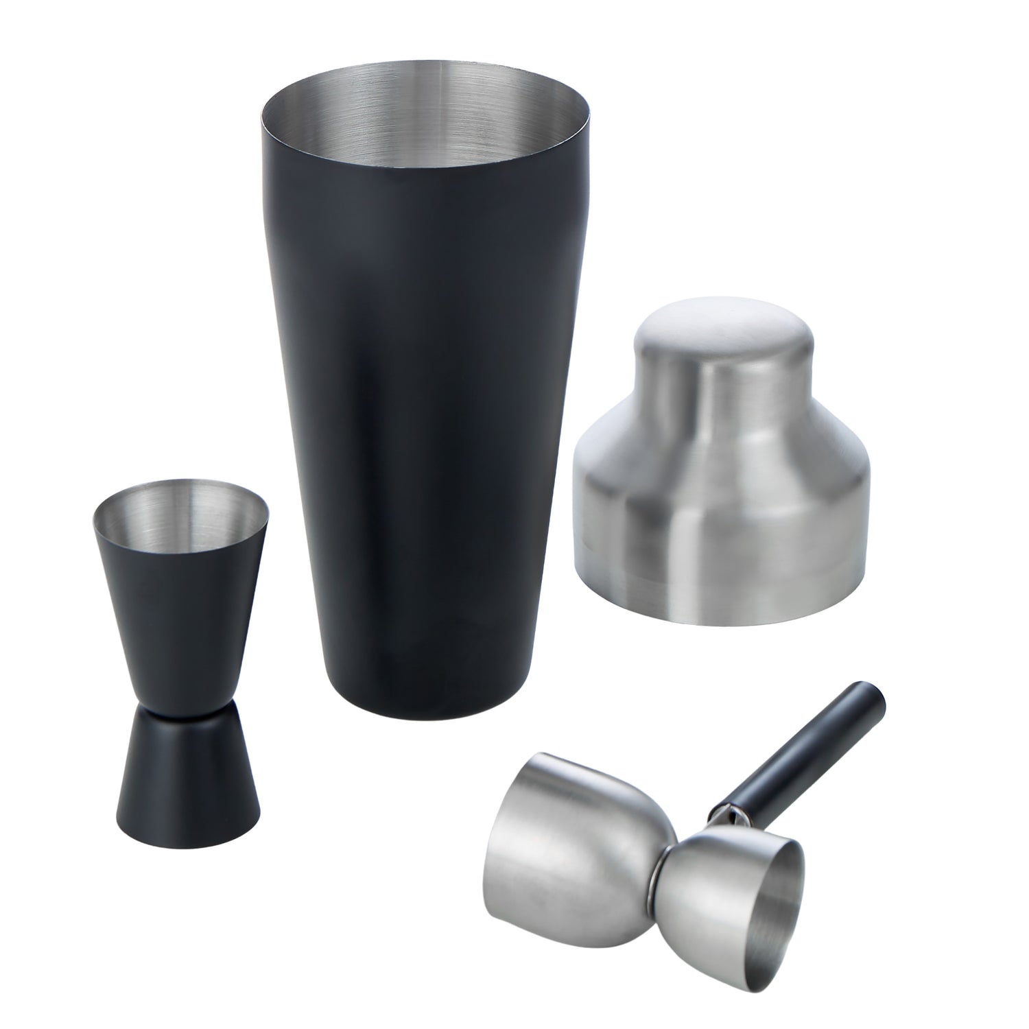 Davis & Waddell Bar Set with Stand 11pcs Black