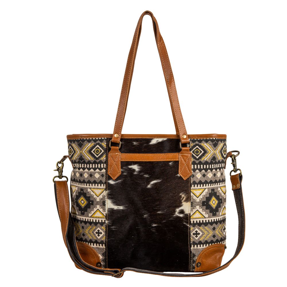 Bison Ridge Hair-on Hide Tote Bag