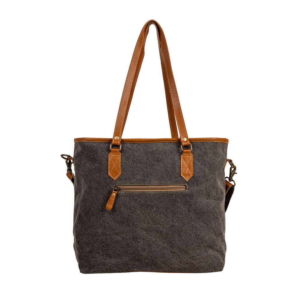 Bison Ridge Hair-on Hide Tote Bag