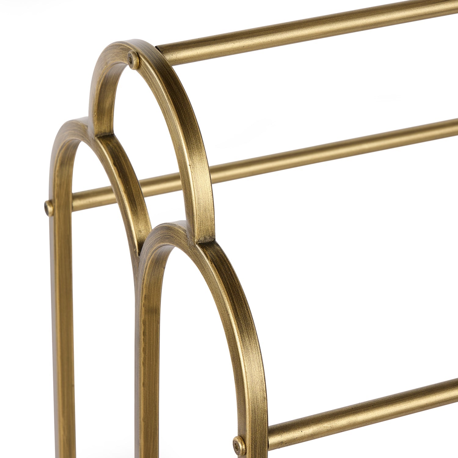 Society Home Kingsley Towel Rack Antique Gold
