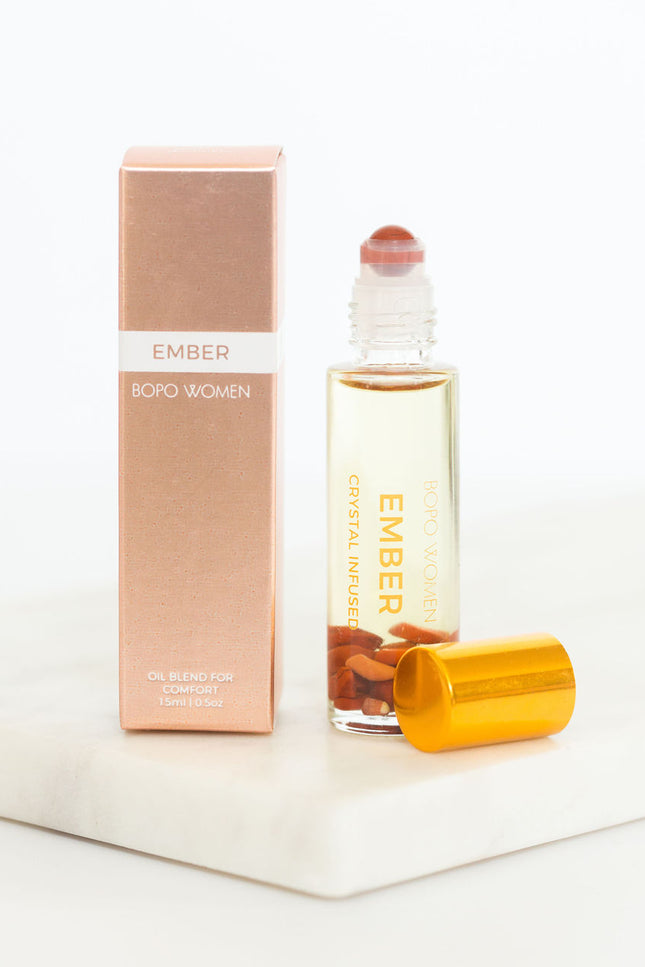 Crystal Perfume Oil Roller Set- Ember