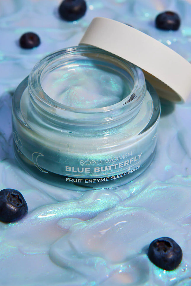 Bopo Women Blue Butterfly Enzyme Sleep Mask