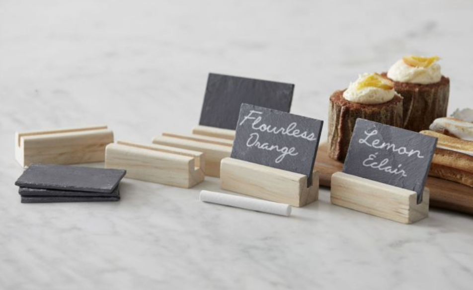 Slate and Wood Name Cards