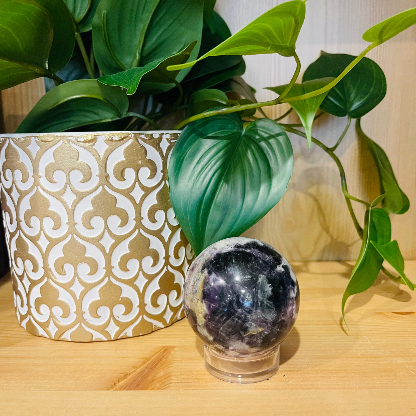 Rainbow Fluorite Sphere