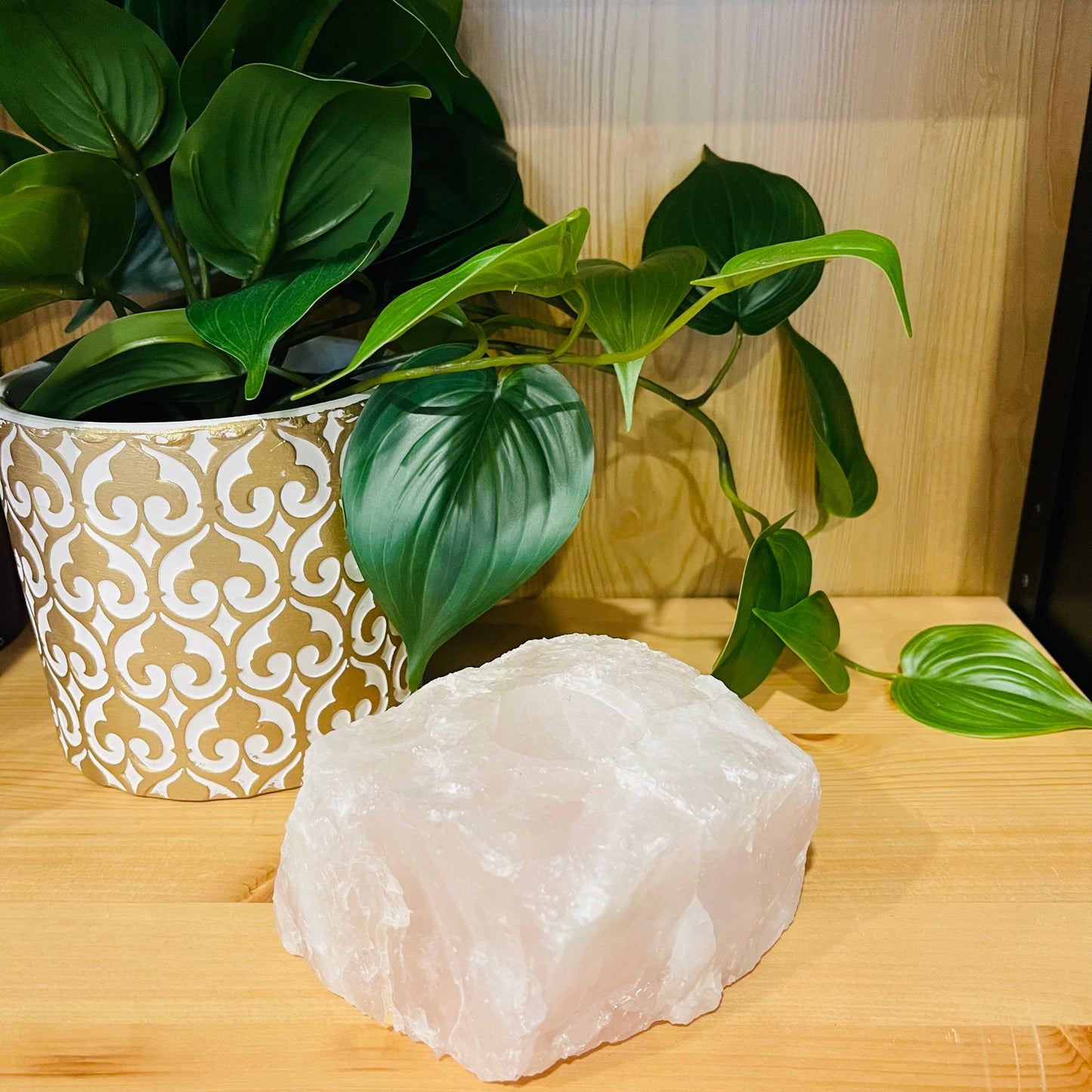 Rose Quartz Tea Light Candle Holder