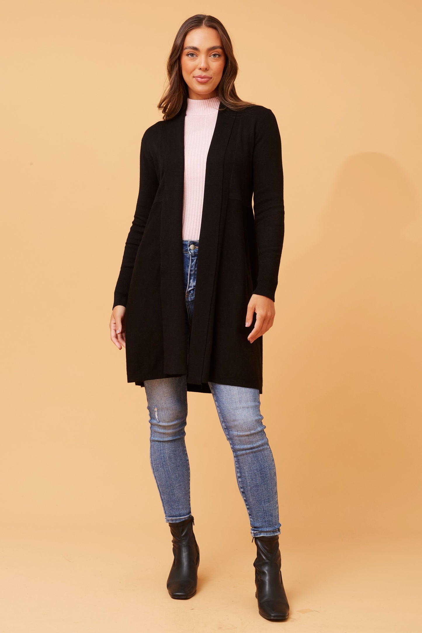Emily Solid Knit Cardigan
