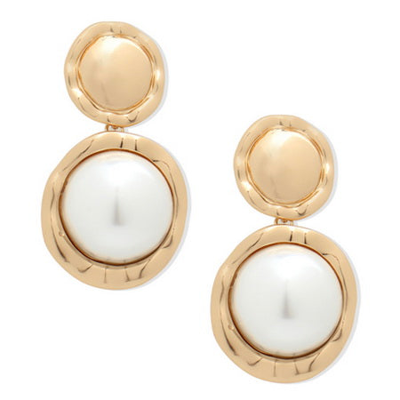 Pearl Discs Earrings