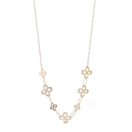Cutout Flower Linked Necklace