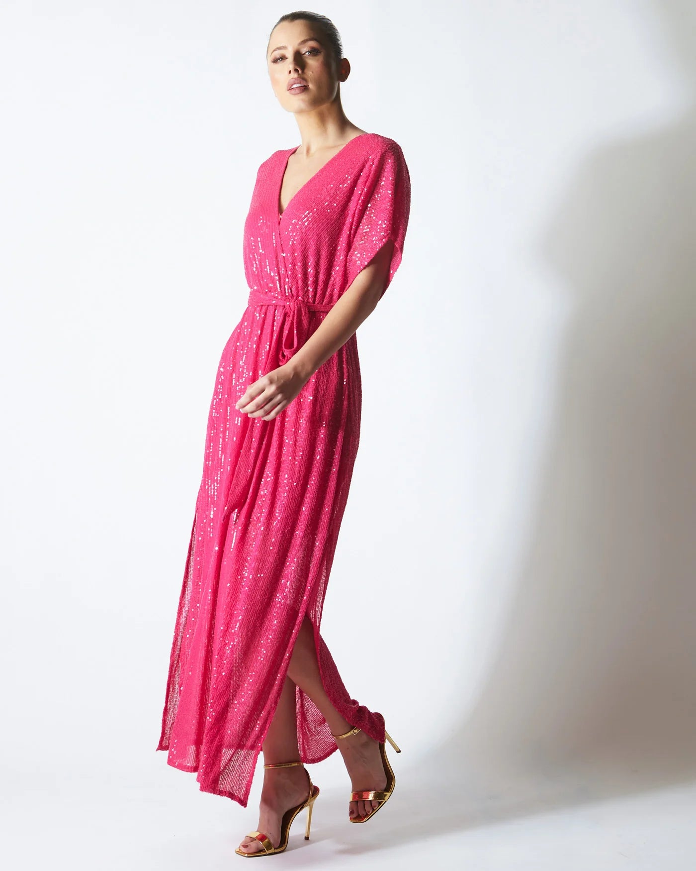 Impression Sequin Dress | Fuchsia