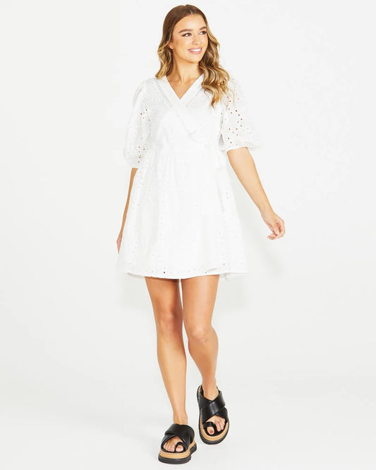 Kirby Wrap Dress | White