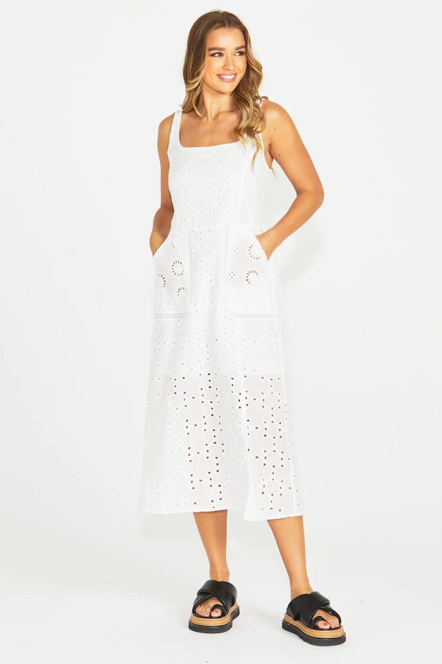 Kirby Midi Dress | White