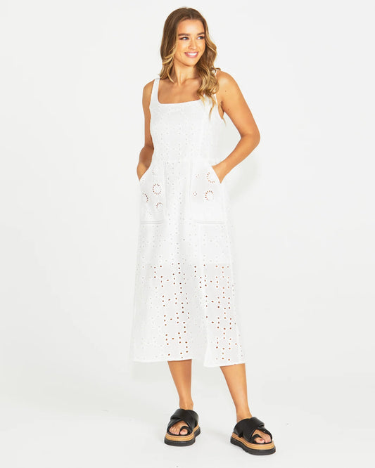 Kirby Midi Dress | White