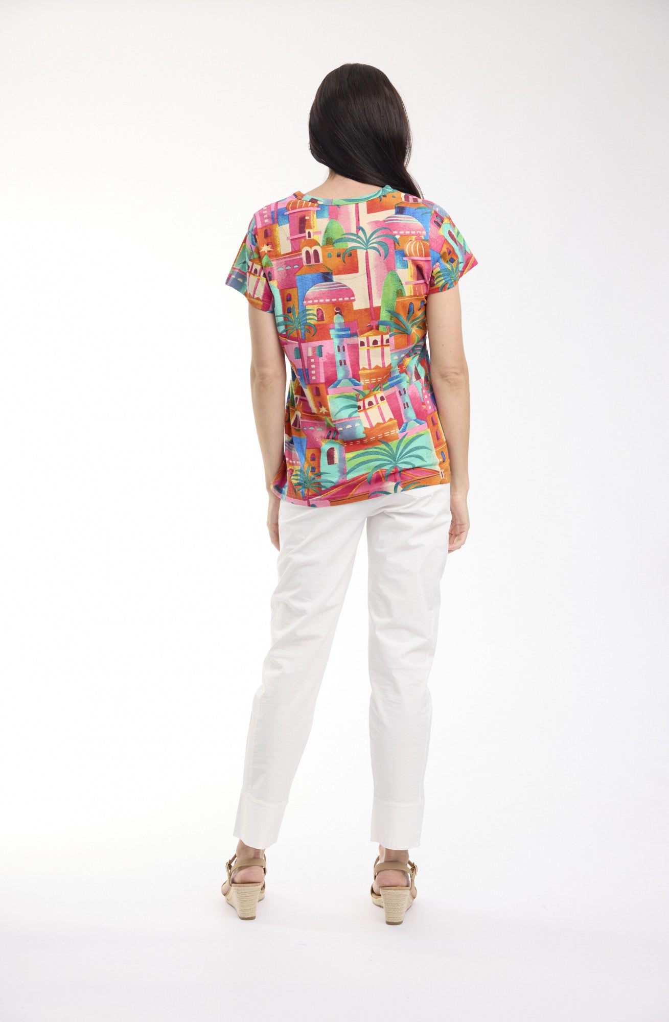 Orientique T-Shirt V Moorish Print