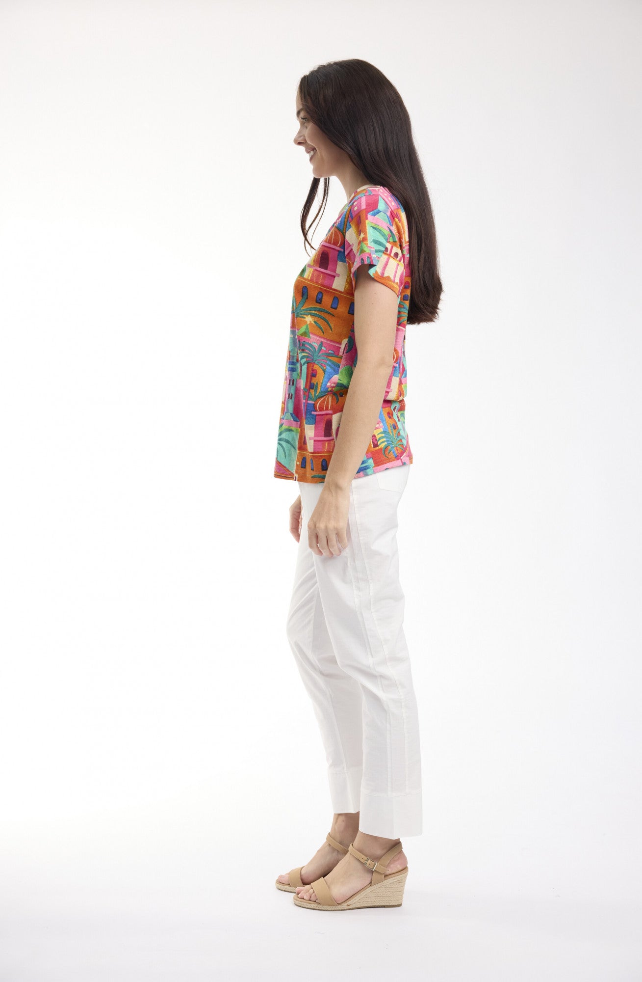 Orientique T-Shirt V Moorish Print